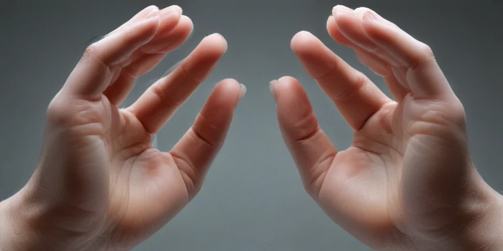 transparent prayer hands