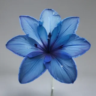 blue flower transparent