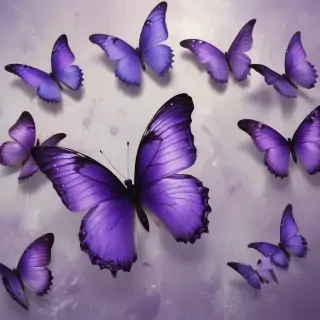 purple butterflies