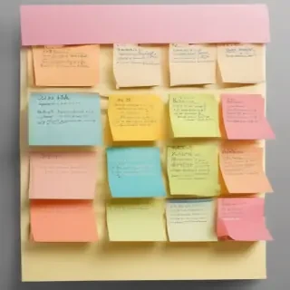 sticky note with transparent background