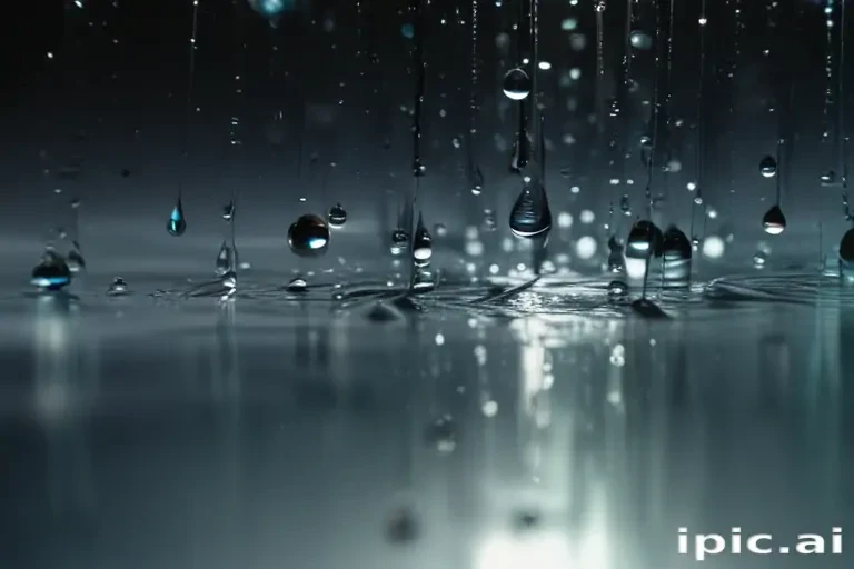 water droplets transparent