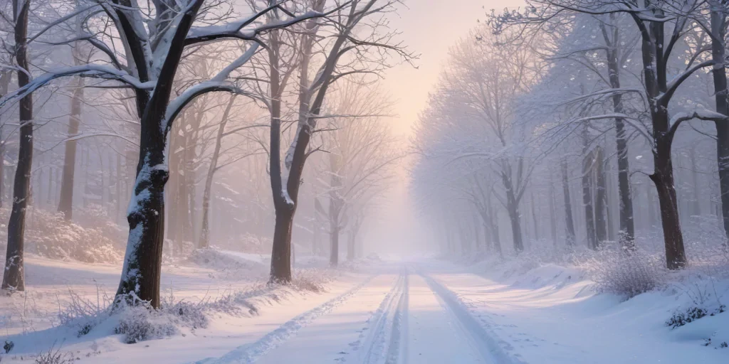 winter zoom background