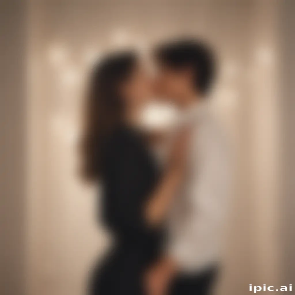 couple kissing aesthetic