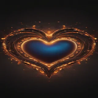 glow heart png