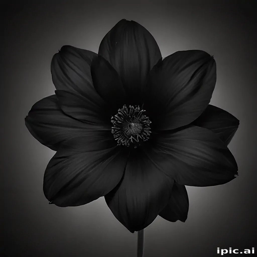 black flower