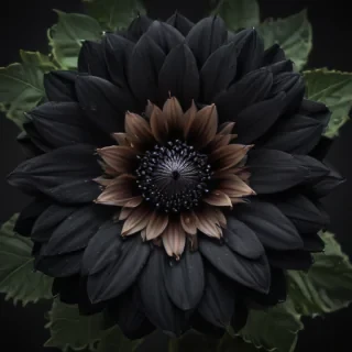black flower