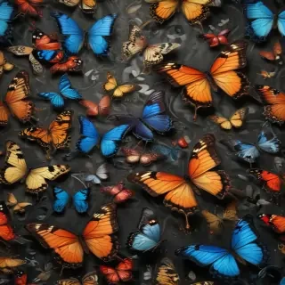 butterfly wall paper