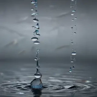 water droplets transparent