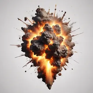 explosion transparent background