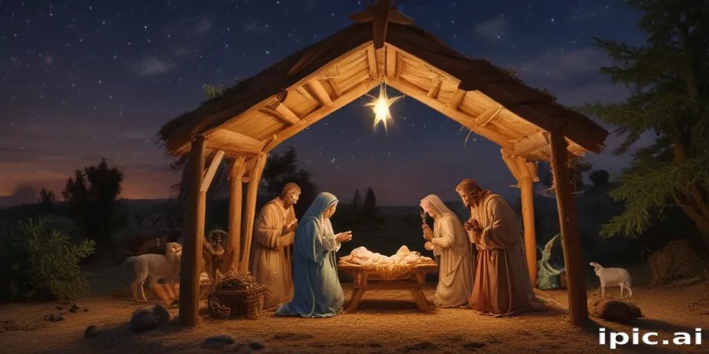 free christmas nativity scene