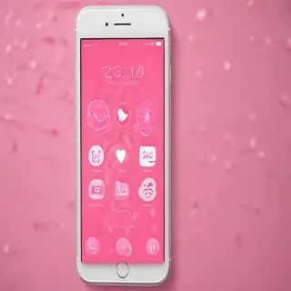 pink home screen