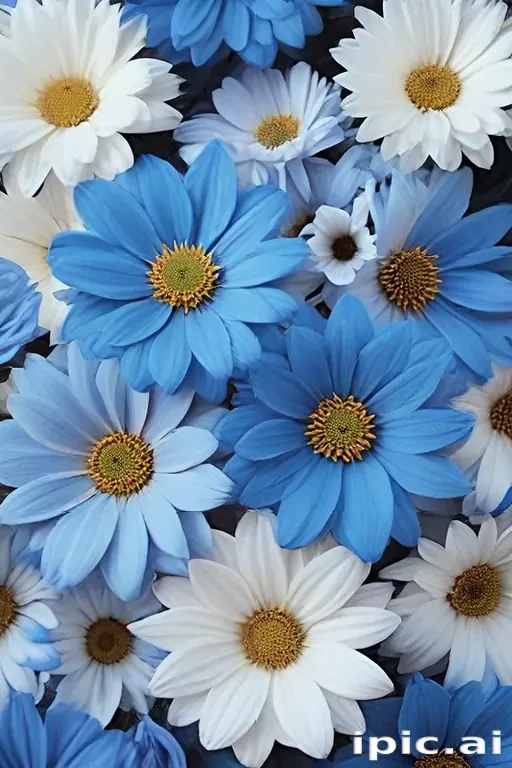 blue flower wallpaper aesthetic