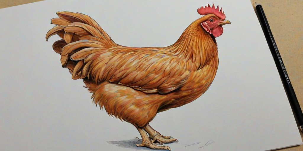 chicken drawing