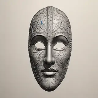 drawing of a mask