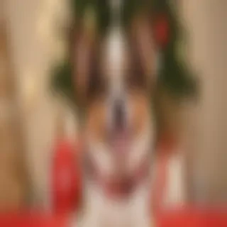 dog christmas background