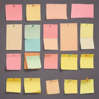 sticky notes png transparent