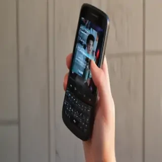 holding a phone