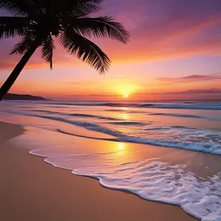 sunset wallpaper beach