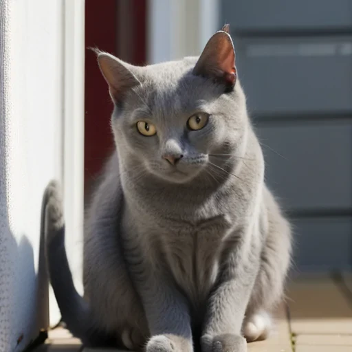 grey cat