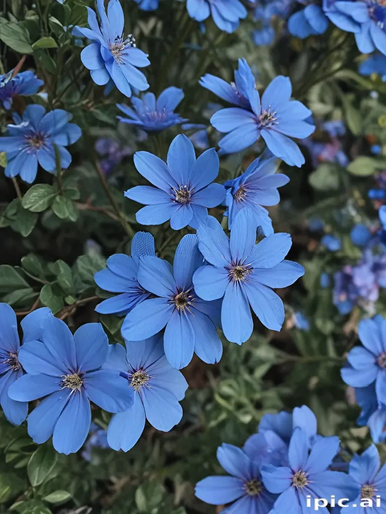 blue flowers aesthetic