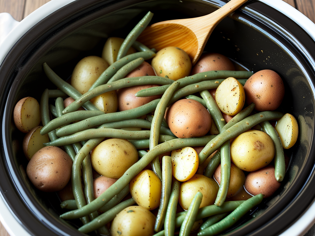 crockpot chicken green beans and potatoes