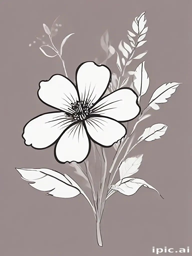 flower outline png