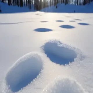 transparent snow