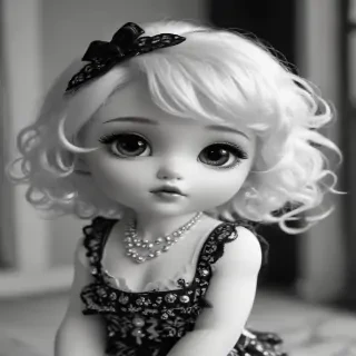 cute black and white