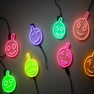 neon emoji