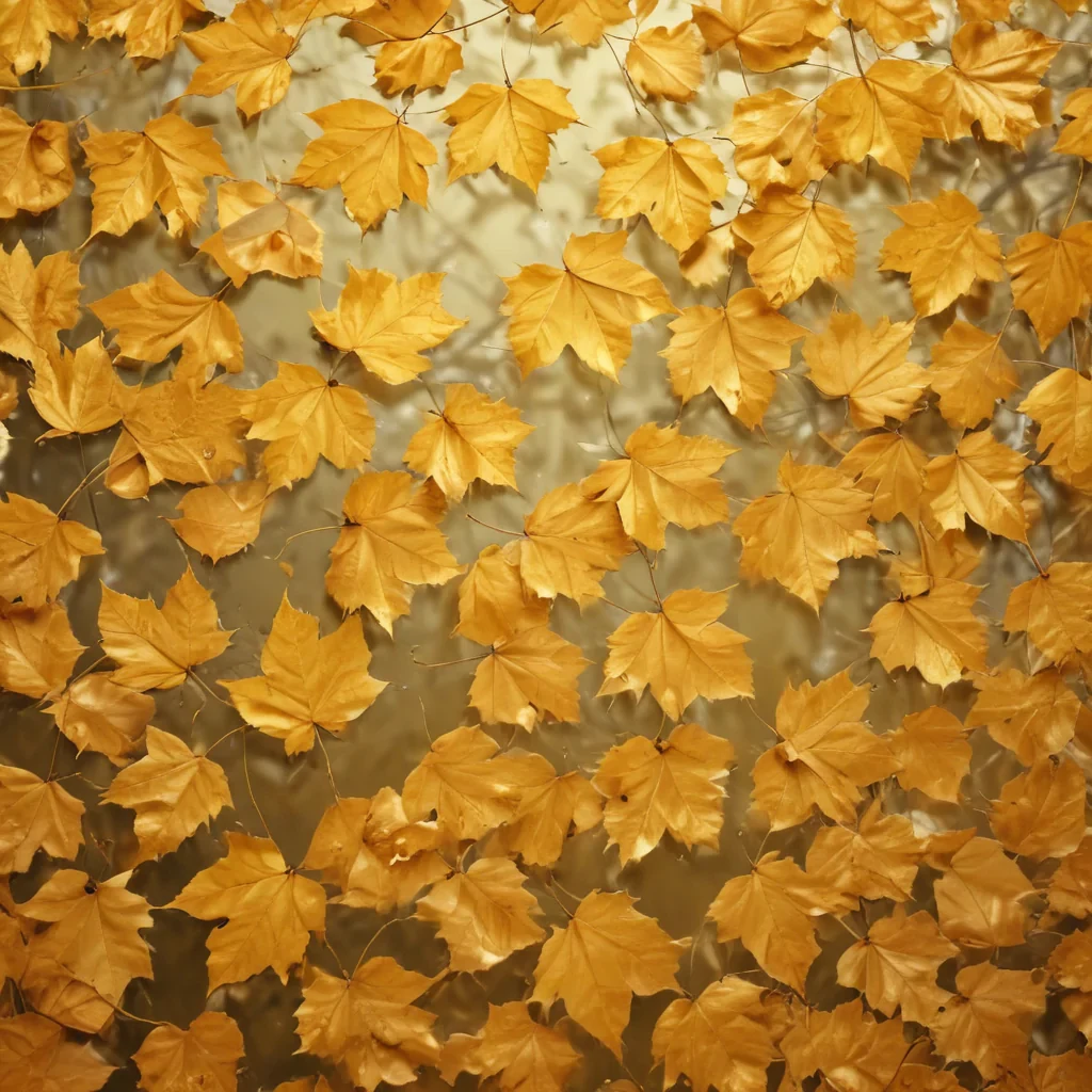 golden leaves background