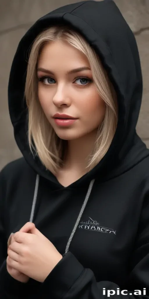 black hoodie mockup