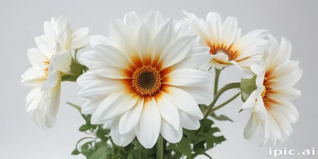 flower white background