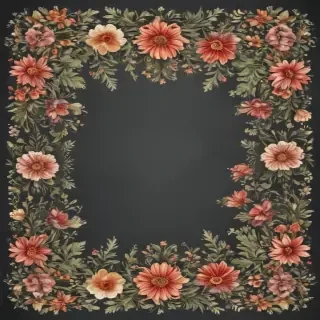 floral borders clipart
