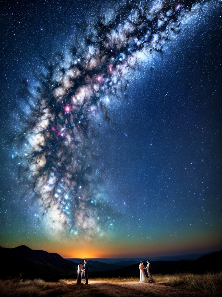 couple under stars