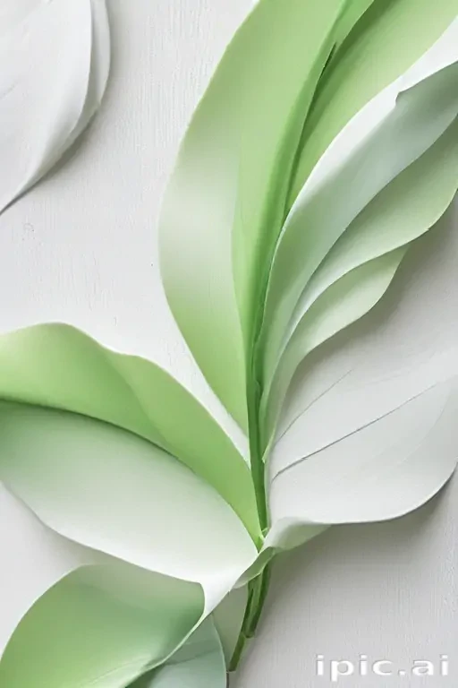 white and green background