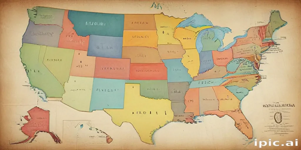 united states of america map