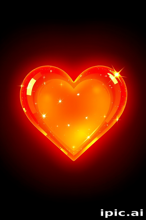glow heart png