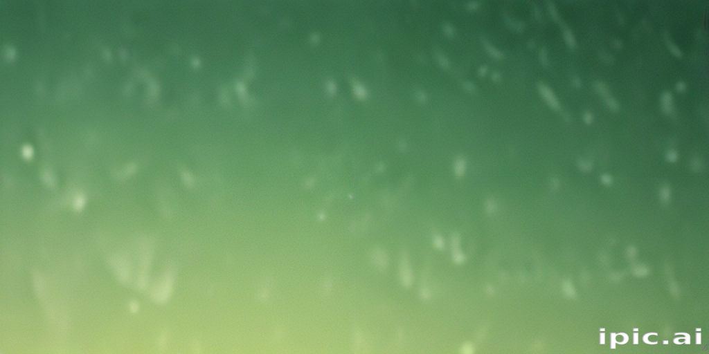 Soft Abstract Background of Blurred Green Tones with Subtle Light Effects