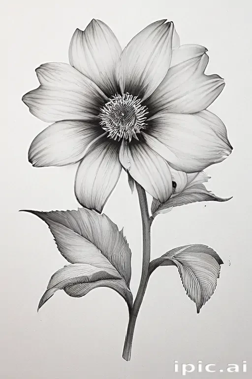 flower drawings pencil