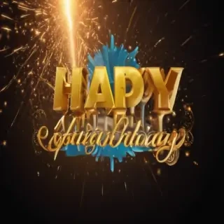 happy birthday transparent background