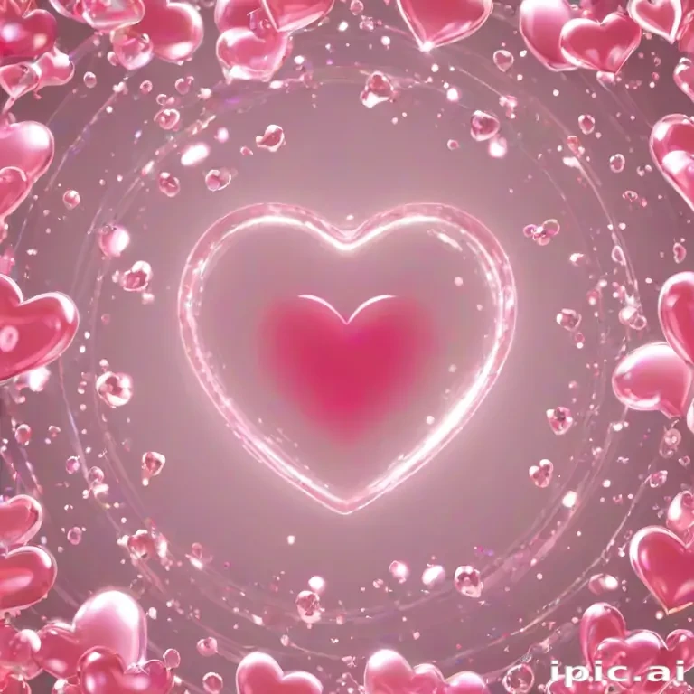 pink heart transparent