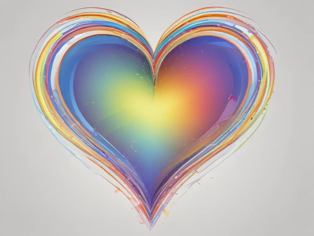 rainbow heart png