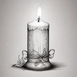 candle drawing