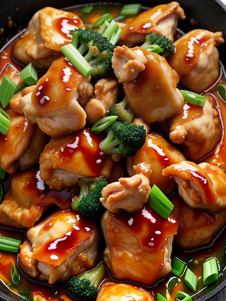 what to eat with orange chicken