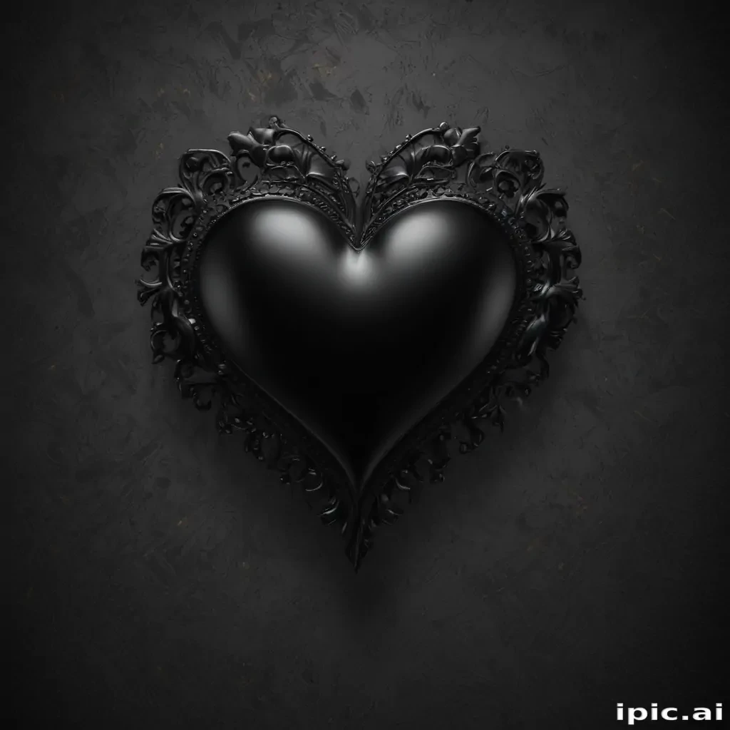 wallpaper black heart