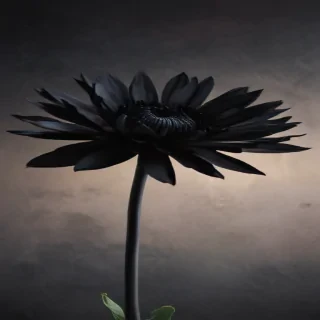black flower