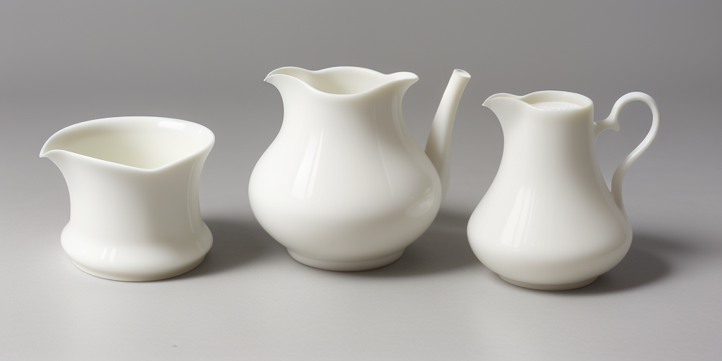 milk glass sugar and creamer