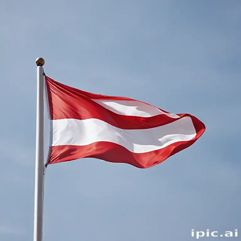red and white flag