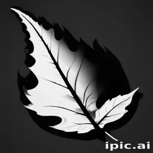 black and white clipart leaf