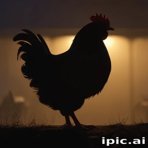 silhouette of a chicken